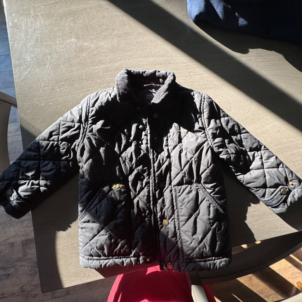 Polo by Ralph Lauren Black Quilted Kids Puffer Jacket